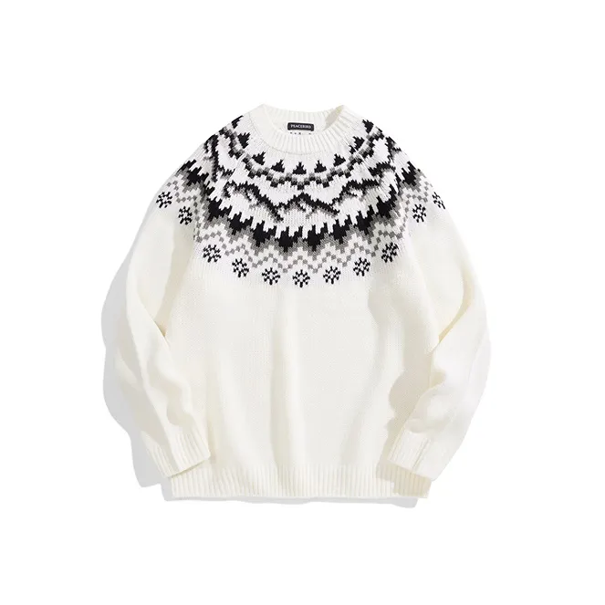PEACEBIRD MEN Sweater Unisex White-0