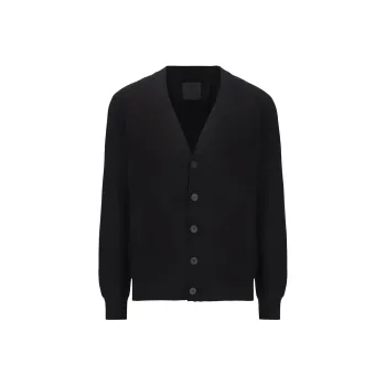 Givenchy Logo Intarsia Knit Cardigan