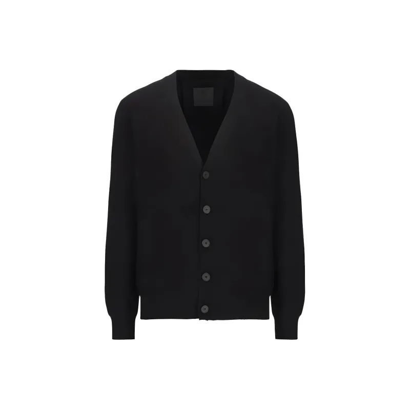 Givenchy Logo Intarsia Knit Cardigan-0
