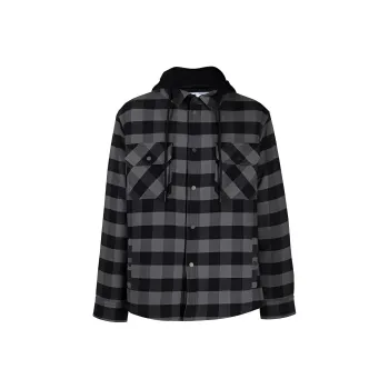 OFF-WHITE Checked Hooded Shirt