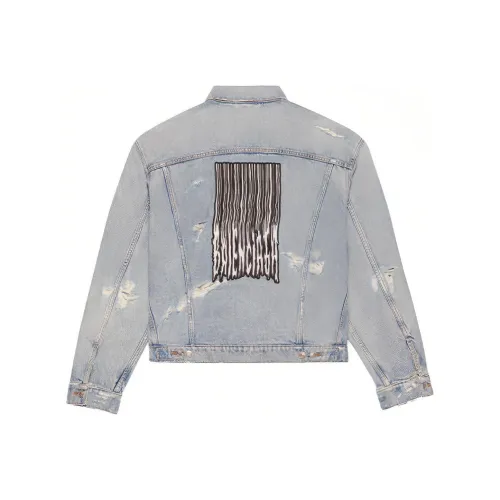 Balenciaga Barcode Large Fit Denim Jacket