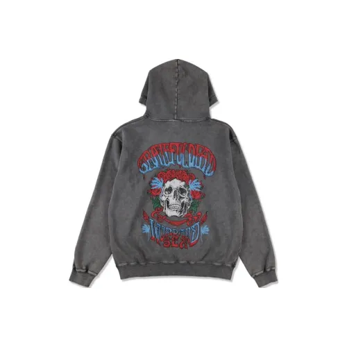 Thisisneverthat X Grateful Dead T Shirts Unisex Gray Blue SS25 Grateful Dead X WDS Sulfer Sweatshirt Unisex Charcoal Gray