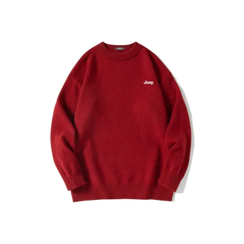 Jeep aop sweaters Unisex Red