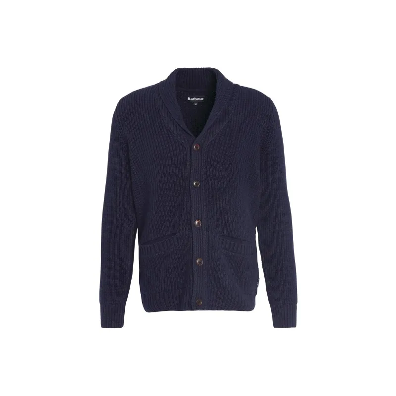 BARBOUR Rochester Cardigan Knitwear Men's Marine Blue-0