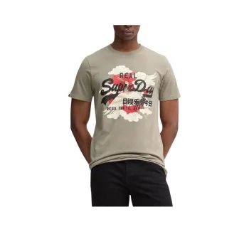 SUPERDRY T Shirts Men Khaki