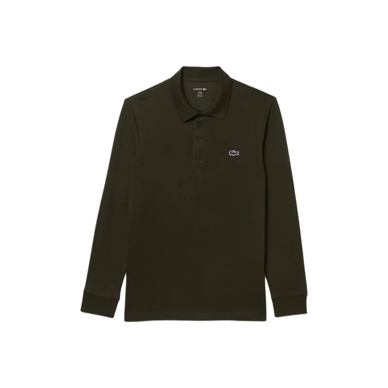 LACOSTE Polo Shirt Unisex Brown Green-0
