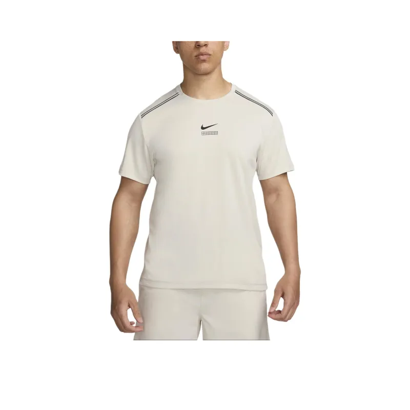 Nike MILER T-Shirts Men Beige-0