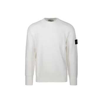 STONE ISLAND Logo Patch Knitted Jumper