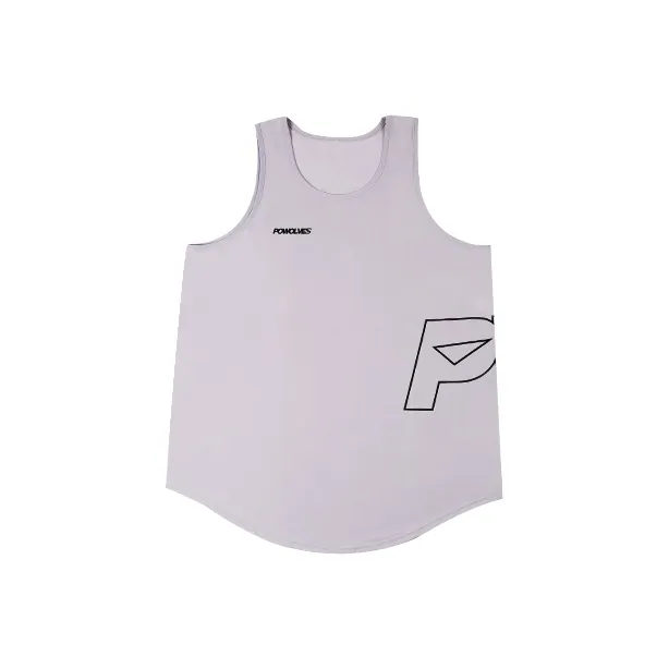 Powolves Tank Tops Unisex Gray-0