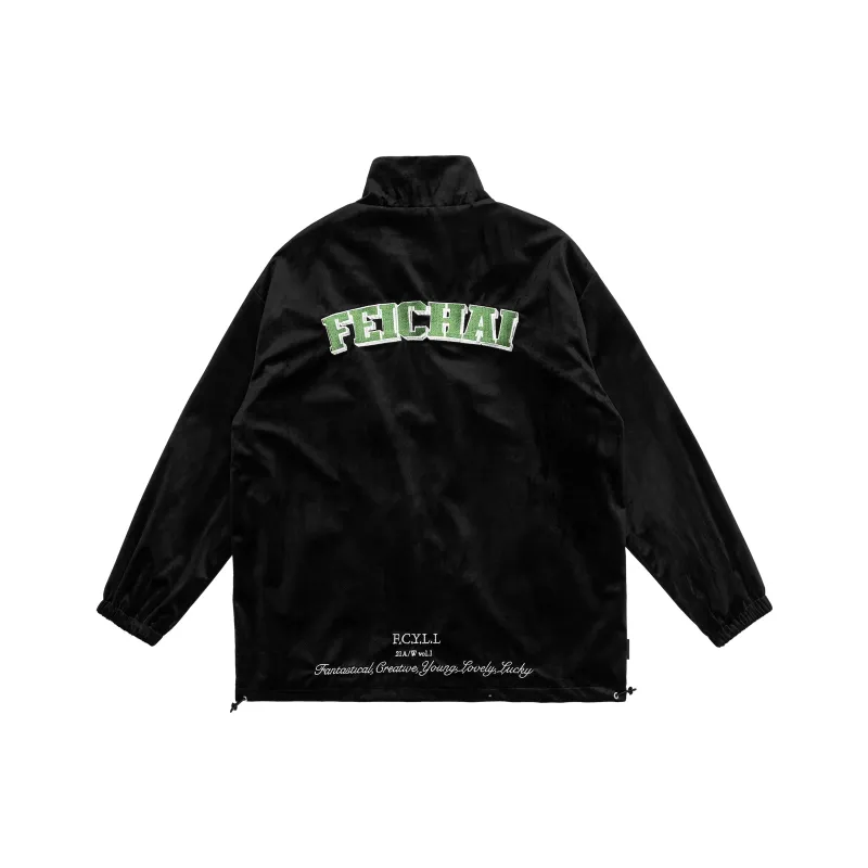 FEICHAI Loose Fit Jacket Unisex Black-0