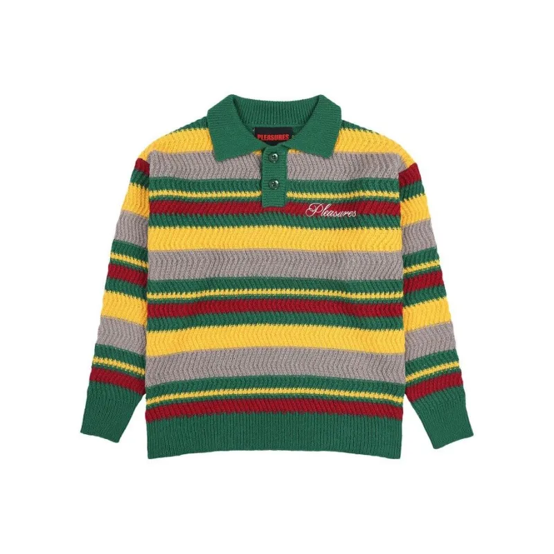 PLEASURES Cooper Polo Sweater-0
