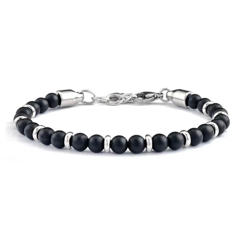 MUXIANG Scrub Stone Bracelets Unisex-0
