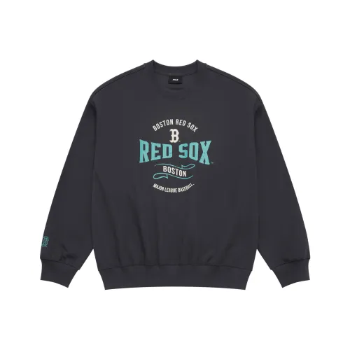 MLB MLB Preppy Style Collection Boston Red Sox SS25 Sweatshirt Unisex Charcoal Gray