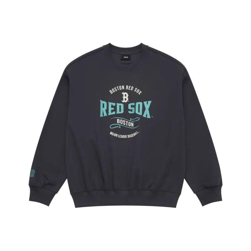 MLB MLB Preppy Style Collection Boston Red Sox SS25 Sweatshirt Unisex Charcoal Gray-0