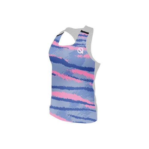Qinkung Tank Top Men's Zebra Blue