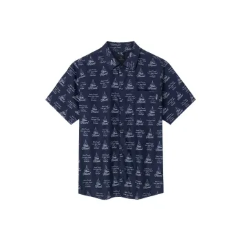 CHAOJIANTA Polo Shirt Men's Midnight Blue