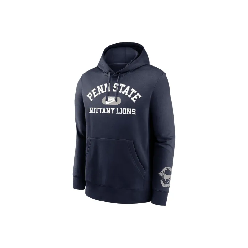 Nike Penn State Nittany Lions Legacy Club Foundational Men's Nike College Pullover Hoodie-0