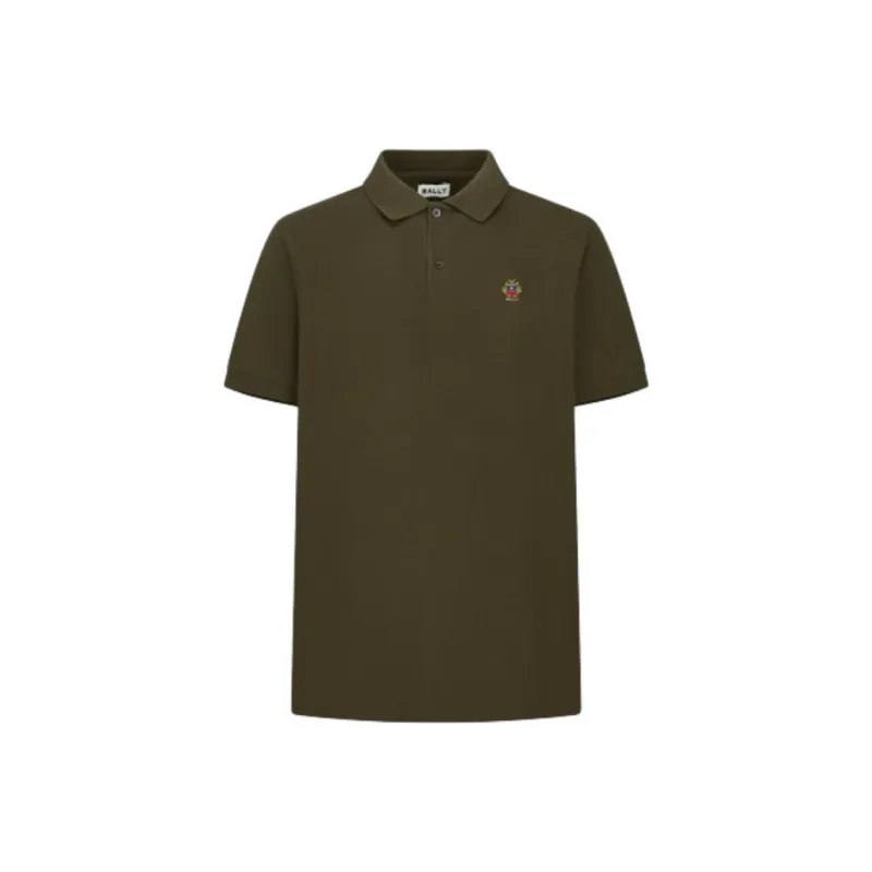 BALLY FW24 Polo Shirt Men's Army Green-0