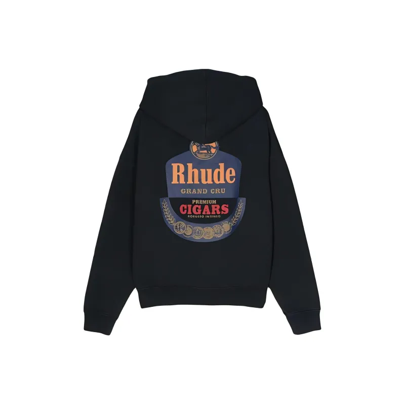 RHUDE Logo print Cotton Hoodie-1