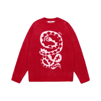 Guuka Sweaters Unisex Red