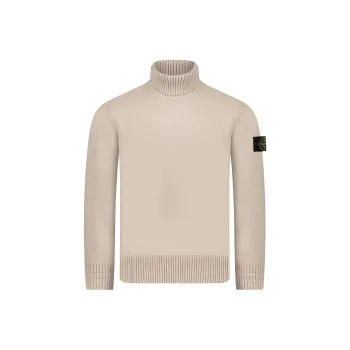 STONE ISLAND Logo Patch Roll Neck Jumper