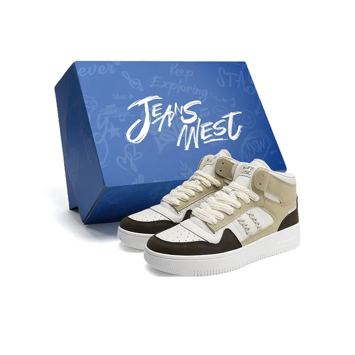 JEANSWEST Aurora Breeze Refreshing High Top Skateboard Shoes Unisex-8
