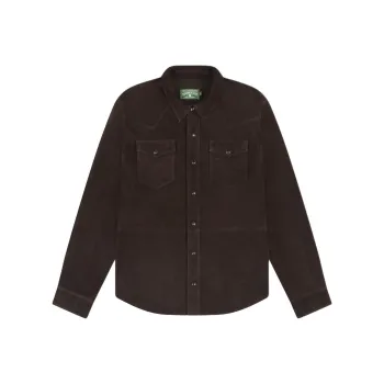 Denim Tears Suede Leather Western Shirt