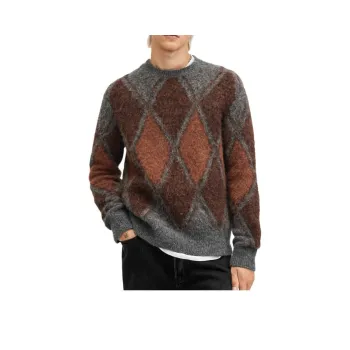 ALLSAINTS Argyle-knit Sweater