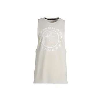 GYMSHARK LEGACY DROP ARM TANK Tank Tops Men's Pebble Gray