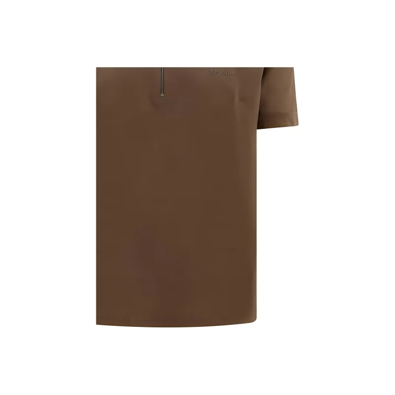 FERRAGAMO SS24 Polo Shirt Men's Wheat Brown-5