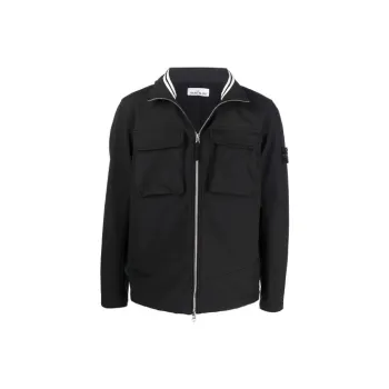 STONE ISLAND LIGHT SOFT SHELL R SERIES SOFT SHELL Jackets Men Black