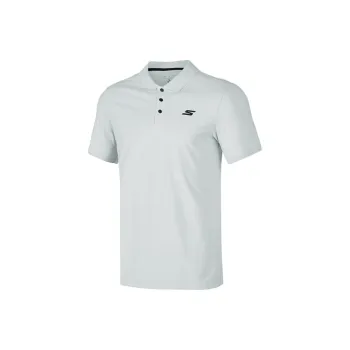 Skechers Polo Shirt Men's Light Gray