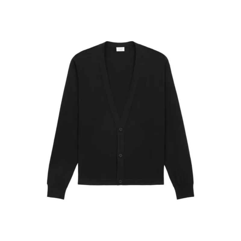 SAINT LAURENT Button Up V Neck Cardigan-0