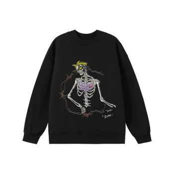 *EVAE+MOB Dreadlocks Model Skull Collection Sweatshirt Unisex