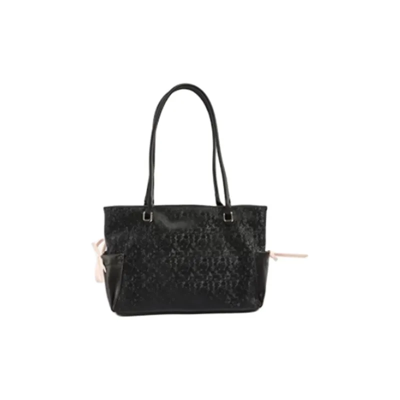 Three Blessings PU Tote Bag, Shopping Bag, Shoulder Bag Medium Size Women's Multicolor-2