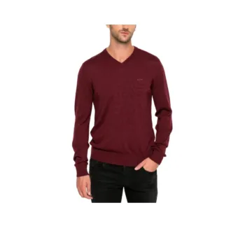ARMANI JEANS Sweater Men's Burgundy