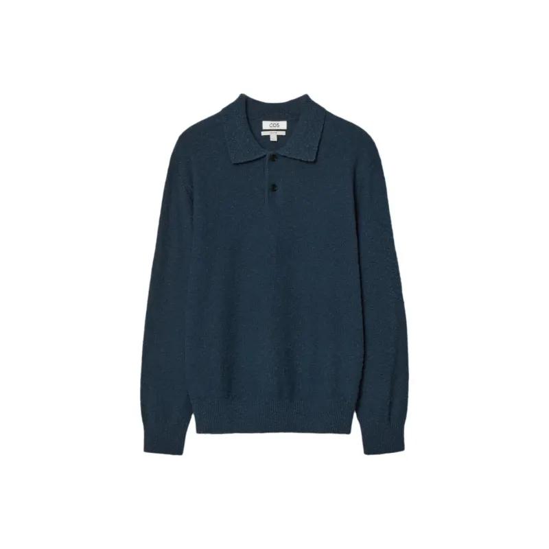 COS Polo Shirts Men Navy Blue-0