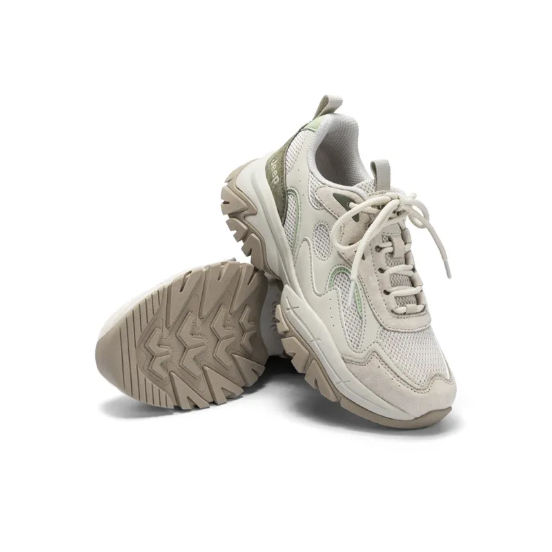 Jeep Cushioning, Abrasion Resistant, Breathable, Height Increasing Low Top Chunky Sneakers Women's-6