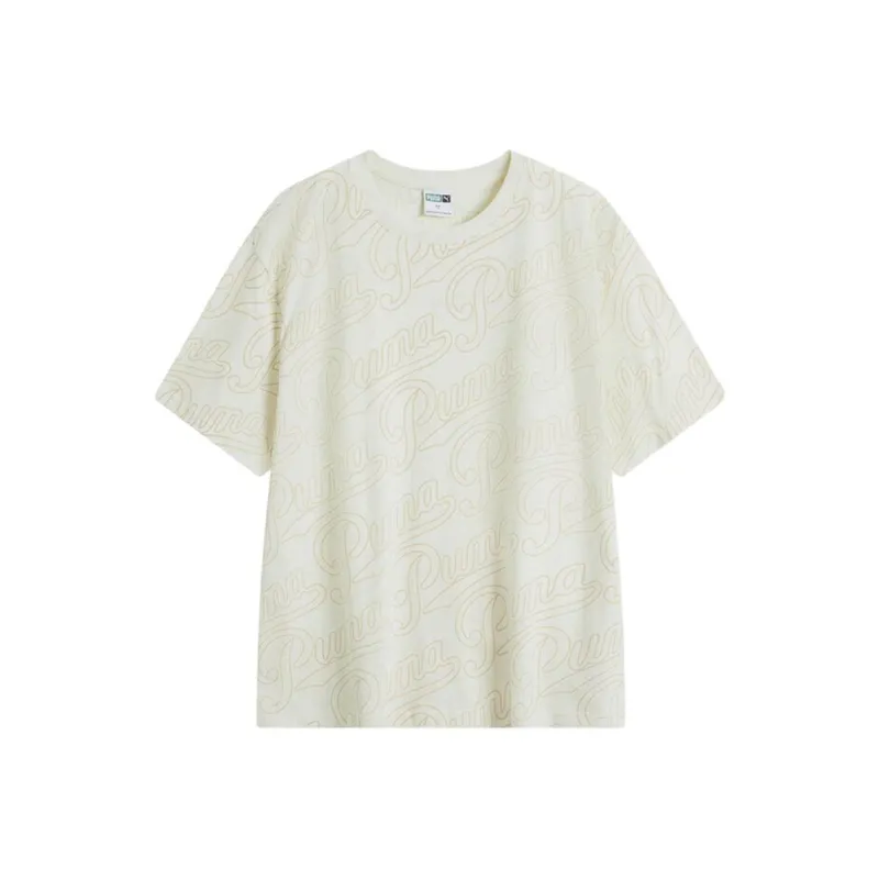 PUMA Drop Shoulder Sleeve T-Shirt Men's White-0