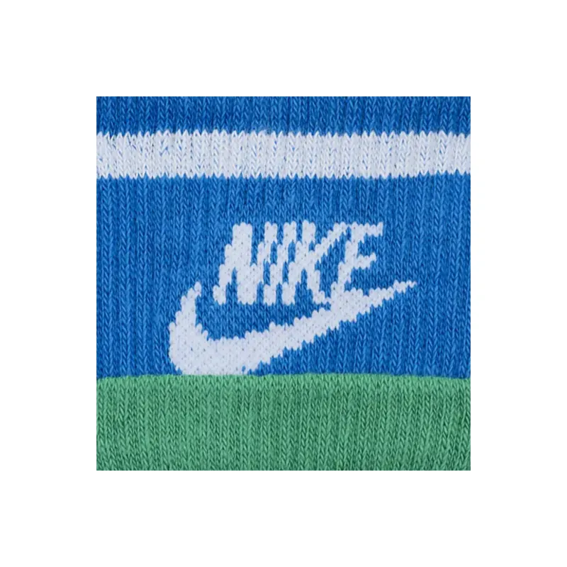 Nike Mid Calf Socks Unisex 1 Pack Stadium Green, Laser Orange, White-1