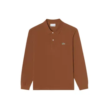LACOSTE Polo Shirts Men Brown