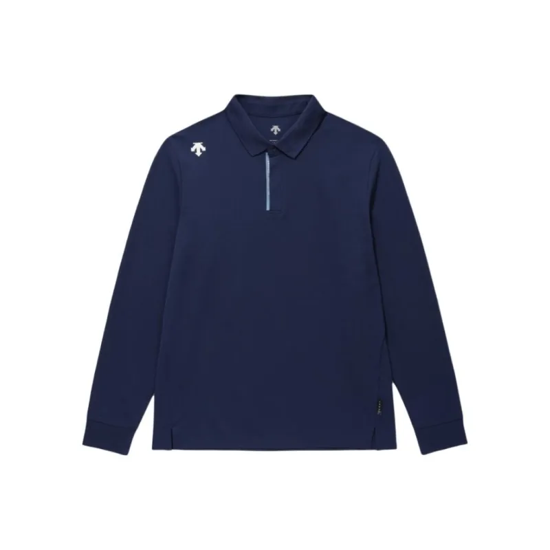 DESCENTE TOUGH Series Polo Shirt Unisex Black-3