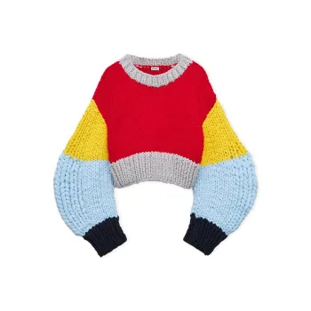 LOEWE Cropped Wool Jumper