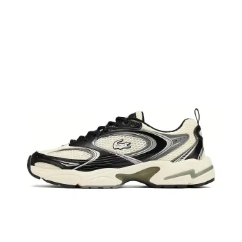 LACOSTE Low Top Casual Shoes Men's Beige Black