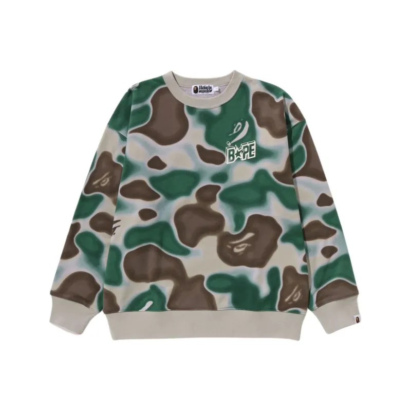 Bape Liquid Camo Bape Sta Relaxed Fit Crewneck-2