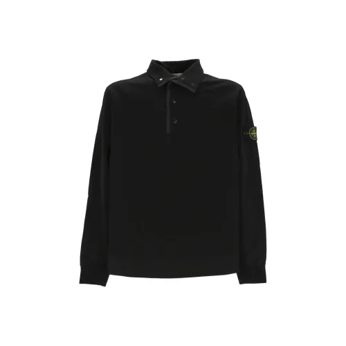 STONE ISLAND Long Sleeved Polo Shirt