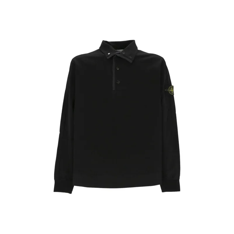 STONE ISLAND Long-Sleeved Polo Shirt-0
