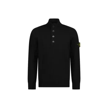 STONE ISLAND Compass patch Buttoned up Jumper