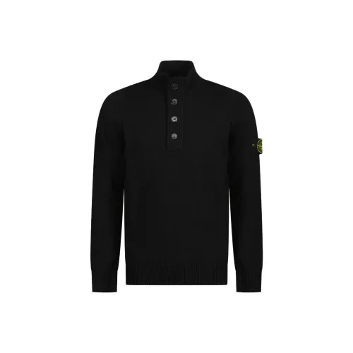 STONE ISLAND Compass patch Buttoned up Jumper