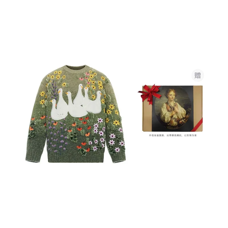 VALLEYOUTH Sweater Men's Gradient Green-2